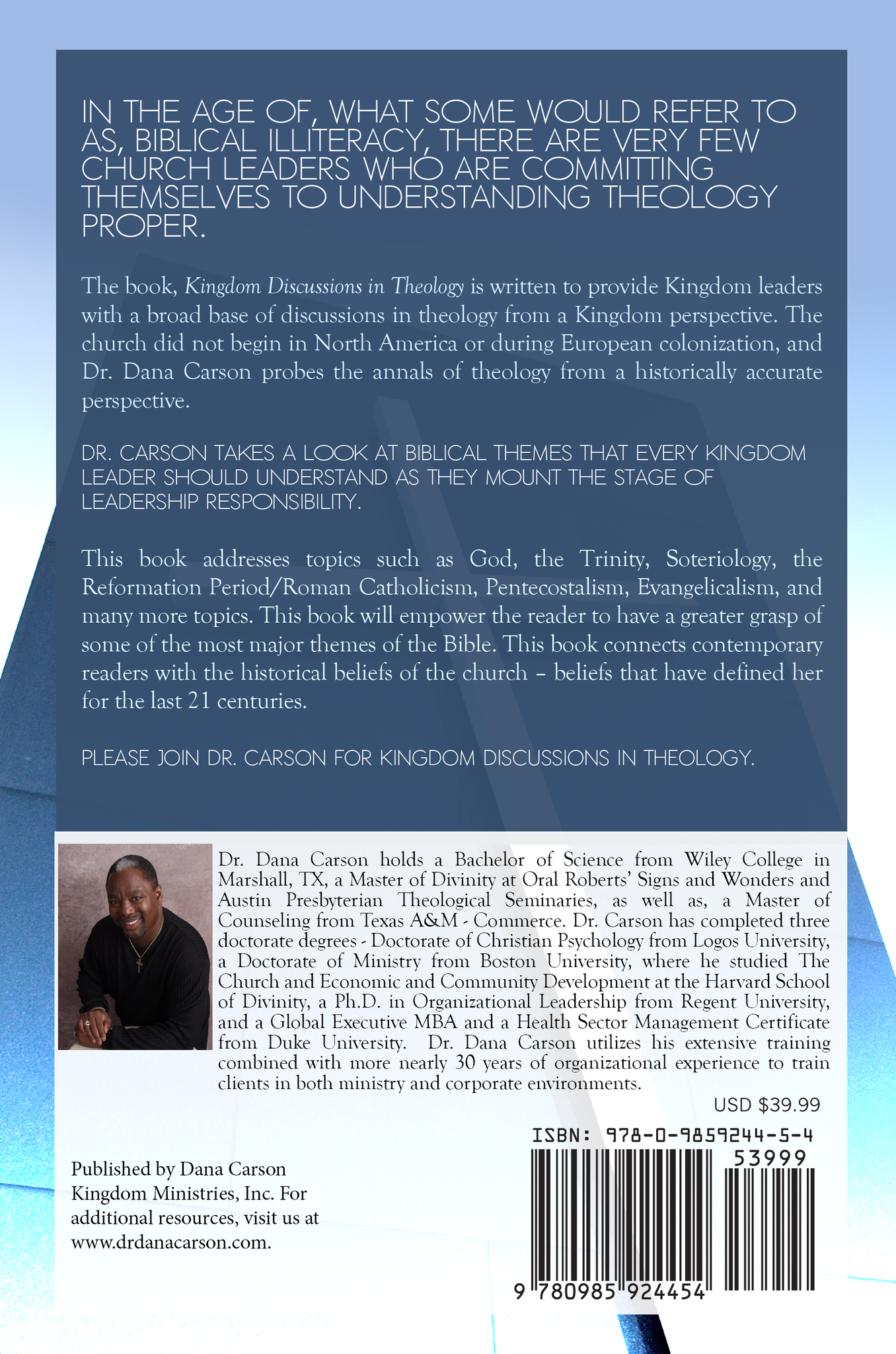 Kingdom Discussions in Theology (Hardback)